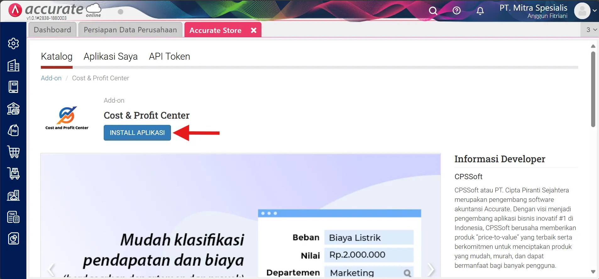 4 Cara menambahkan data departemen dan proyek